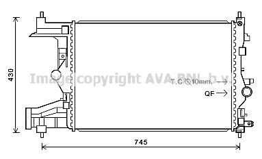 AVA QUALITY COOLING Радиатор, охлаждение двигателя OL2484